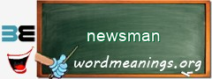 WordMeaning blackboard for newsman